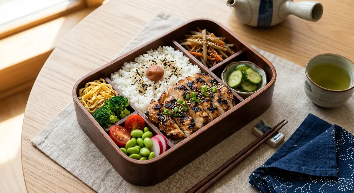 Grilled Chicken and Rice Bento